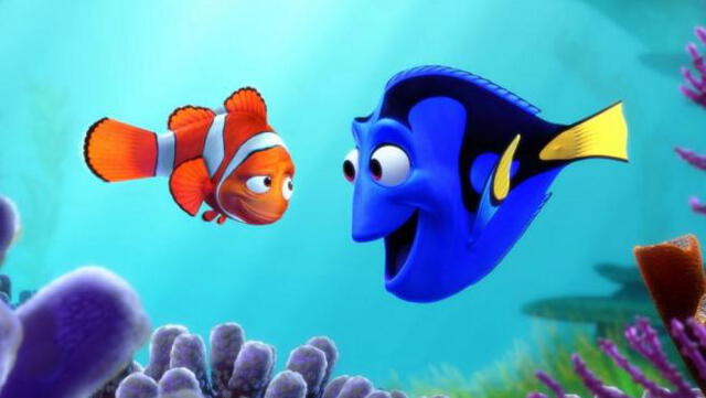 Marlín y Dory en "Buscando a Nemo" . Foto: Pixar