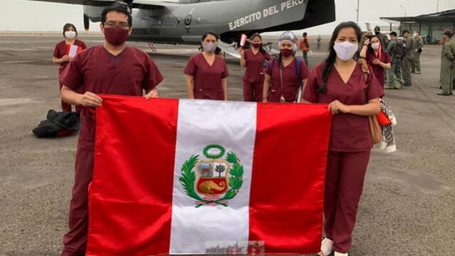 Obstetras peruanos en lucha contra el coronavirus.