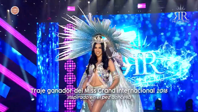 Valeria Flórez luce traje típico en el Miss Perú 2022.