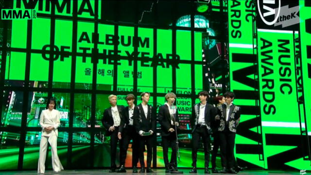 MMA 2019: BTS gana “Álbum del año”.