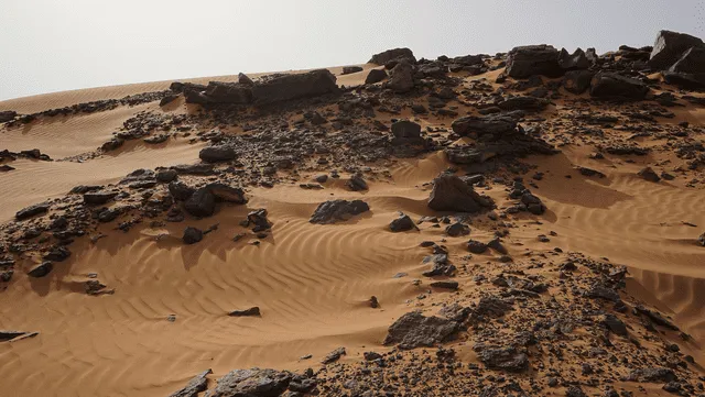 Superficie de un desierto descubierto de arena. Foto: Pexels   
