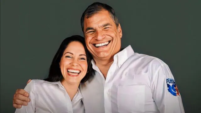  La candidata de Revolución Ciudadana, Luisa González, es aliada de Rafael Correa. Foto: Ecuador Comunicación    