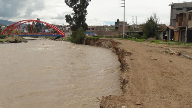  Anteriormente, el río Cunas ha estado en riesgo de desborde. Foto: Andina   