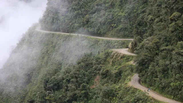  La carretera de los Yungas que va desde La Paz hasta Coroico. Foto: La Sexta  