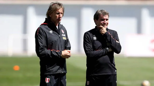 Ricardo Gareca y Néstor Bonillo en la selección peruana. Foto: FPF   