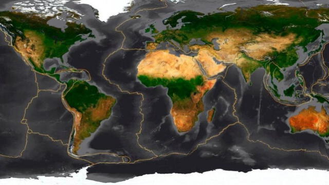  Las placas continentales cubren una mayor extensión. Foto: Science Library 