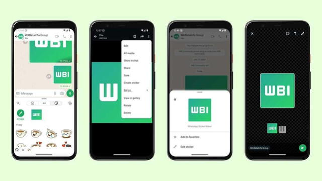  Así luce el creador de stickers de WhatsApp en Android. Foto: WAbetainfo   