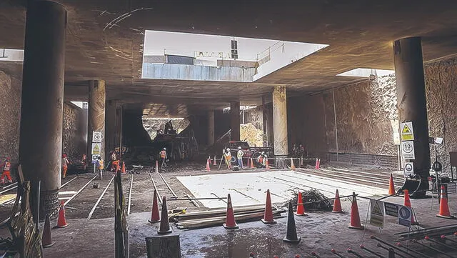  Ya hay avance. Así están luciendo las primeras estaciones del ramal de la Línea 4 del Metro. Foto: difusión. 