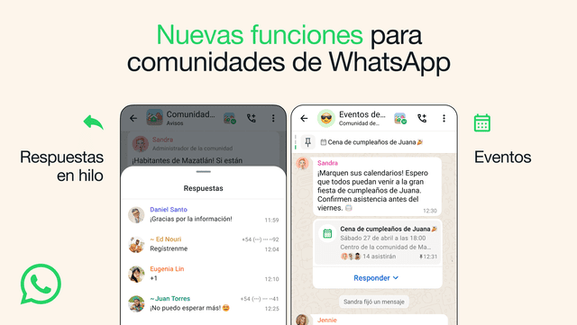 Las nuevas funciones de WhatsApp con las que busca desplazar a Calendar y Slack en México