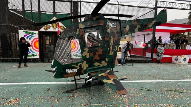 El pabellón 20 elaboró un helicóptero de guerra. Foto: INPE   