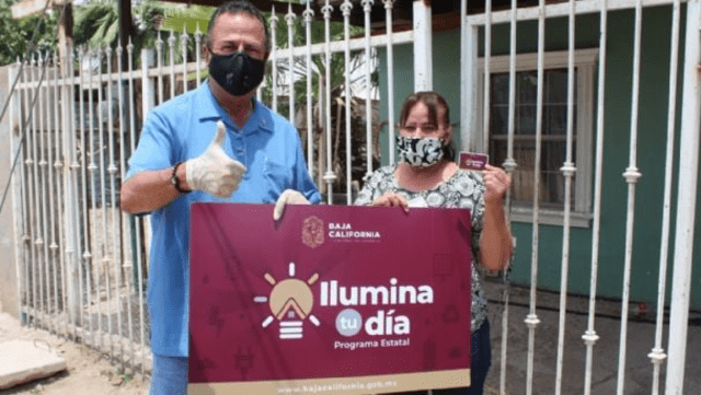 El programa 'Ilumina tu día' es un beneficio disponible para el Estado de Baja California. Foto: Secretaría de Bienestar   