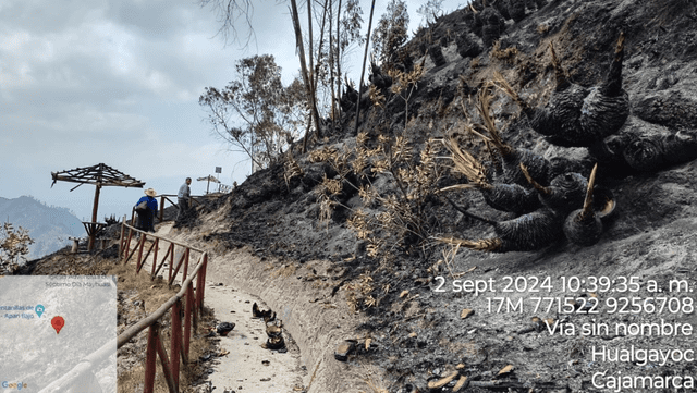 Cajamarca ha sido una de las regiones afectadas por incendios forestales. Foto: Difusión   