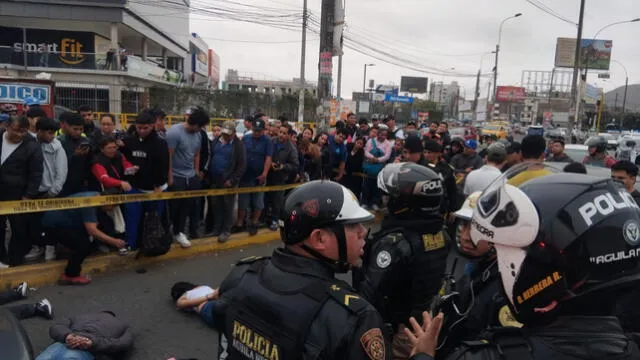 Policía resguardaron la zona para iniciar la investigación contra delincuentes. Foto: PNP   