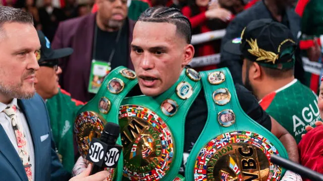  David Benavidez quiere conseguir todos los títulos de Canelo. Foto: difusión   