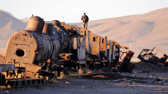  El cementerio de trenes de Bolivia se ha convertido en un atractivo turístico de la región. Foto: HispanTV   