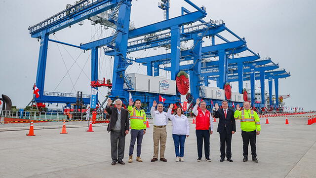 Durante el gobierno de Dina Boluarte se inauguró el puerto de Chancay. Foto: Andina Durante el gobierno de Dina Boluarte se inauguró el puerto de Chancay. Foto: Andina