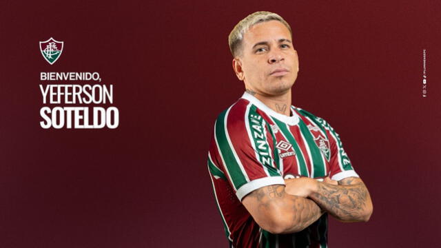 Soteldo fue uno de los refuerzo estelares previo al inicio de la competencia. Foto: Fluminense Soteldo fue uno de los refuerzo estelares previo al inicio de la competencia. Foto: Fluminense