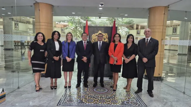  Congresistas se reunieron en Marruecos junto a distintas autoridades | Foto: Foto: @DiplomaciaM.    