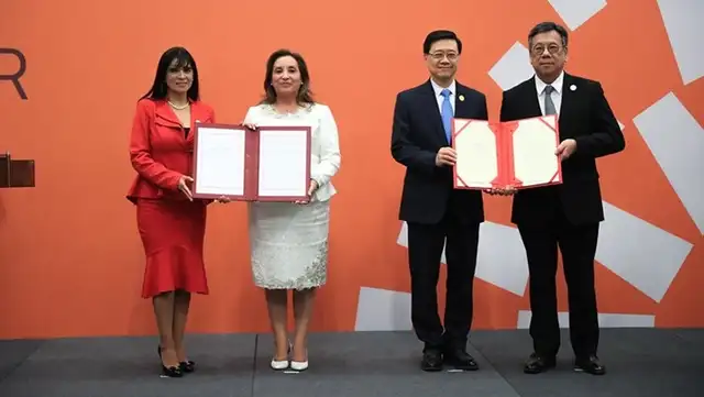 A mediados de noviembre del año pasado, Perú suscribió un TLC con Hong Kong. Foto: Presidencia A mediados de noviembre del año pasado, Perú suscribió un TLC con Hong Kong. Foto: Presidencia