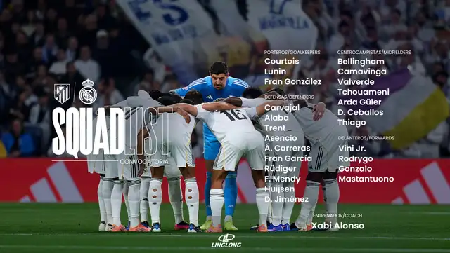 Convocados del club merengue. Foto: Real Madrid   