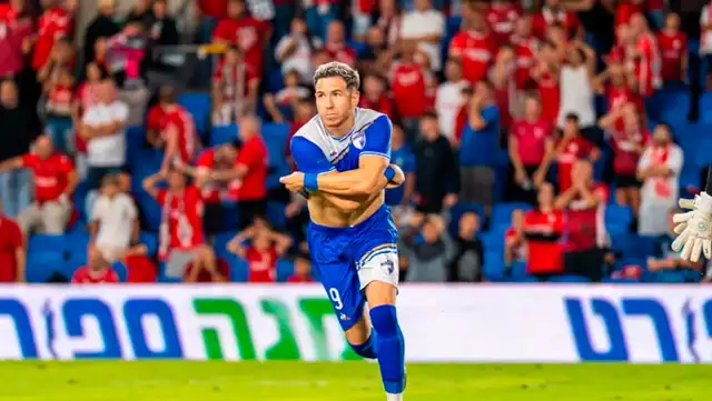 Adrián Ugarriza está cerca de cumplir un año en el fútbol israelí. Foto: Kiryat Shmona FC   