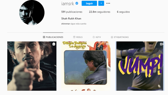Shah Rukh Kahn Instagram