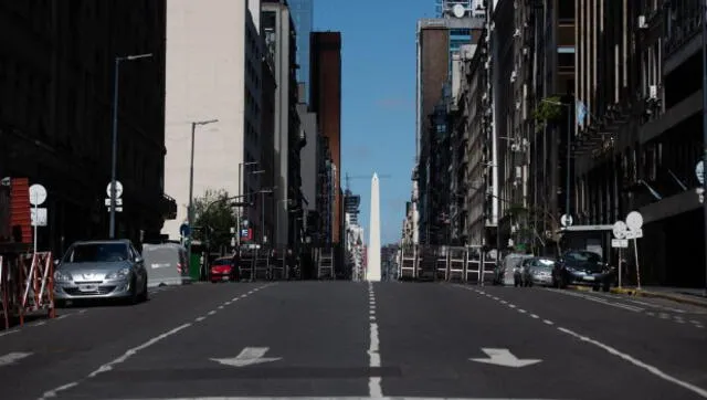 Calles de Argentina ante el aislamiento social obligatorio. Foto: Difusión