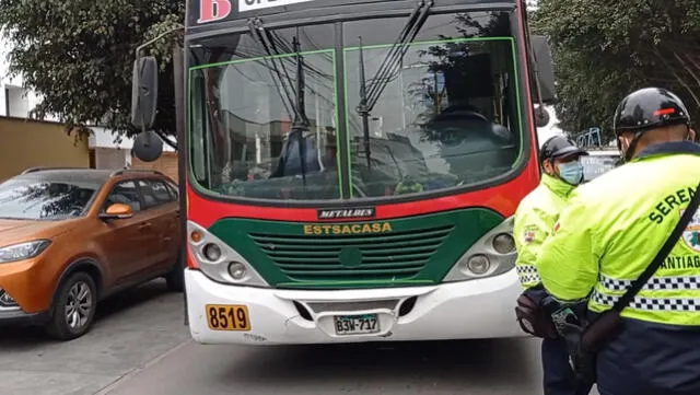 Chofer de bus tenía 41 papeletas. Foto: Municipalidad de Surco