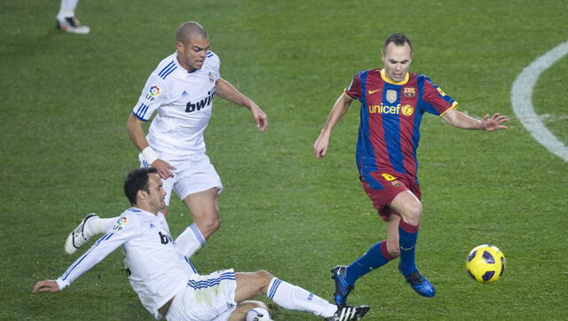Iniesta participó en el recordado 5-0 del Barcelona contra el Rea Madrid en el Camp Nou.