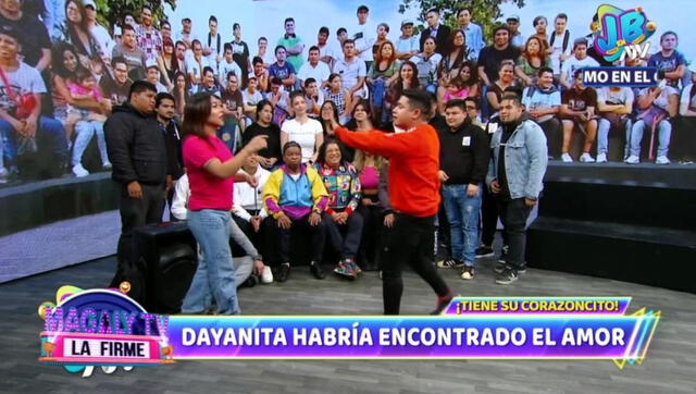 Dayanita con Topito en "JB en ATV". Foto: captura/ATV