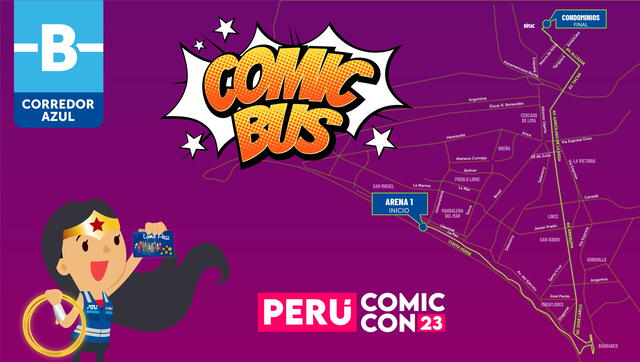  El Comic bus tendrá una tarifa única de S/5. Foto: ATU    