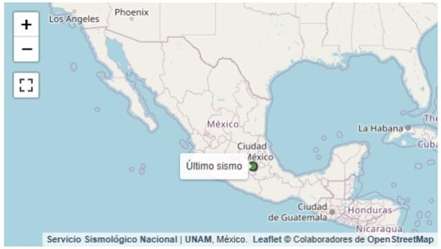 Información del último sismo en México. Foto: SSN 