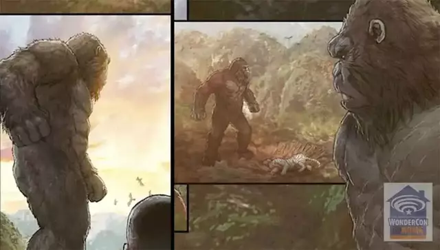 El cómic muestra detalles sobre la vida de Kong en Skull Island.