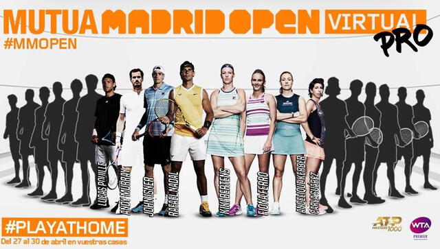 El torneo Mutua Madrid Open Virtual Pro tendrá lugar del 27 al 30 de abril. (Foto: EP)