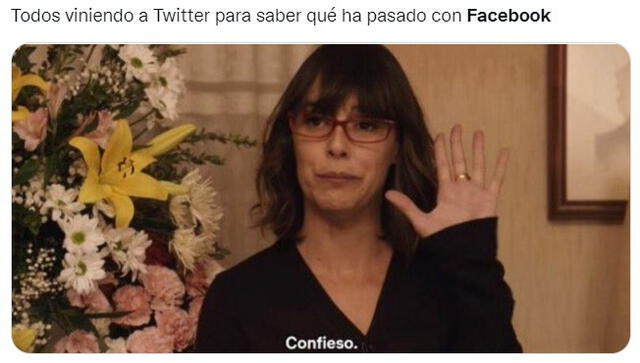 Revisa los mejores memes que dejó la caída de Facebook. Foto: captura de Twitter