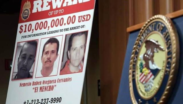 Cártel de El Mencho ingresa al menos cinco toneladas de cocaína y cinco toneladas de metanfetaminas en Estados Unidos cada mes. Foto: AFP.