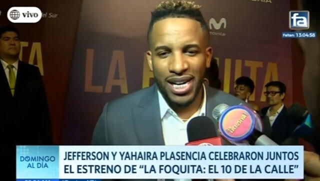 Jefferson Farfán asistió al estreno de su película.