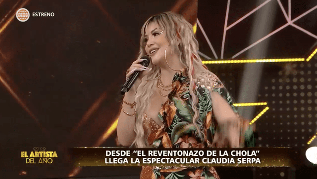 Claudia Serpa encantó a Gisela y a Deyvis con su performance