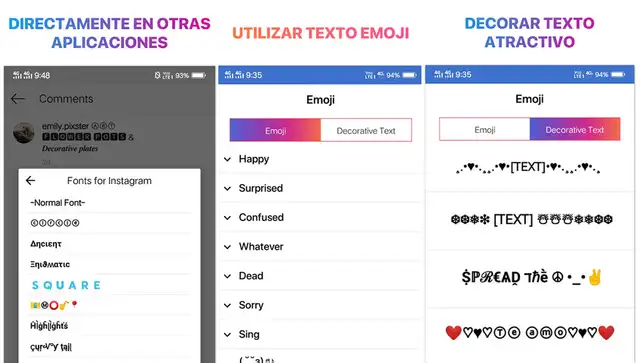 Cool fonts for Instagram