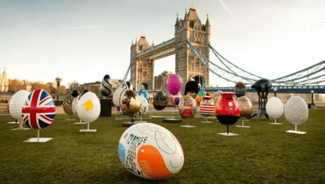  La Semana Santa en todo Reino Unido termina con la Egg Roll Race. Foto: Nativos<br>    
