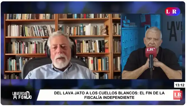  Gustavo Gorriti participó en una entrevista en un programa de La República. 