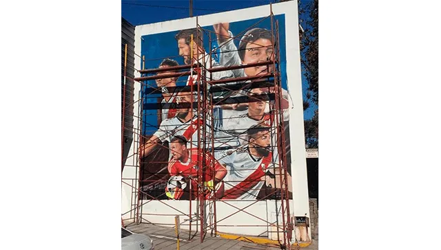 Inauguran mural de River Plate con espantoso error ortográfico [FOTOS]