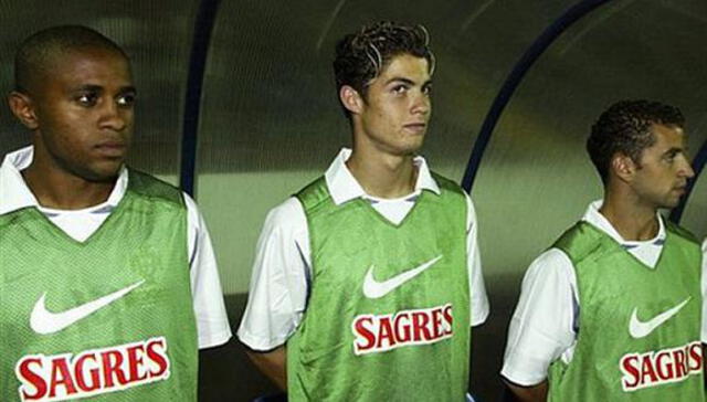 Cristiano Ronaldo con la selección de Portugal en el 2001. Foto: Twitter