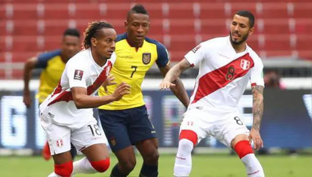 Perú venció a Ecuador en Quito por 2-1 en la primera etapa de las clasificatorias sudamericanas. Foto: AFP