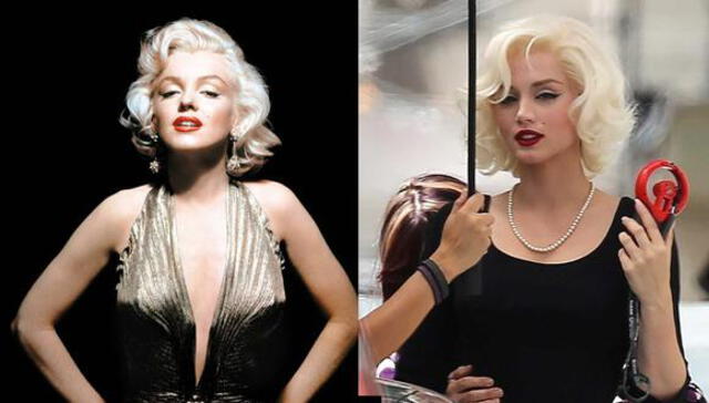 Ana de Armas como Marilyn Monroe para "Blonde".