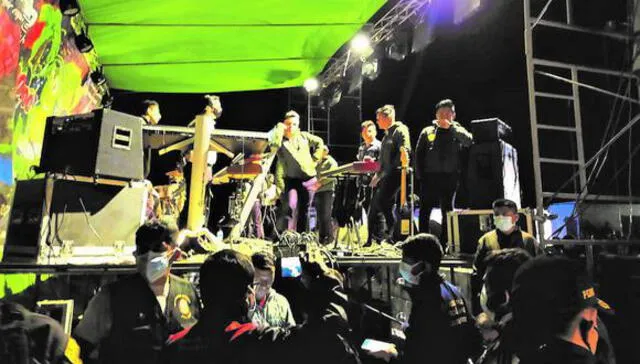 Intervención en fiesta durante la noche del pasado sábado en Sullana. Foto: Correo