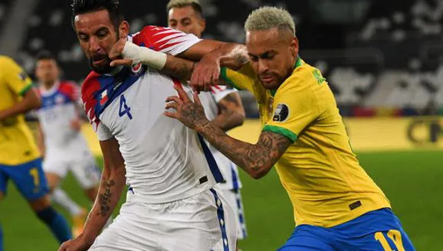 Chile vs. Brasil se miden por la fecha 9 de las Eliminatorias Qatar 2022 este jueves 2 de setiembre Foto:AFP