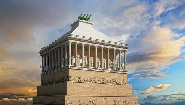 Construida con mármol blanco, esta estructura monumental se erigía sobre una colina y dominaba la capital que había sido fundada. Foto: Freepick   