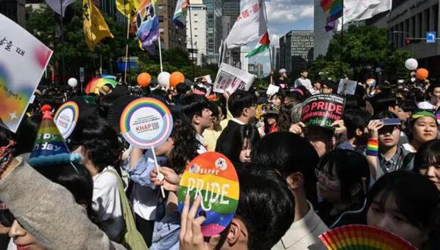  Día del Orgullo LGBTI en Seúl. Foto: Anthony Wallace/AFP   