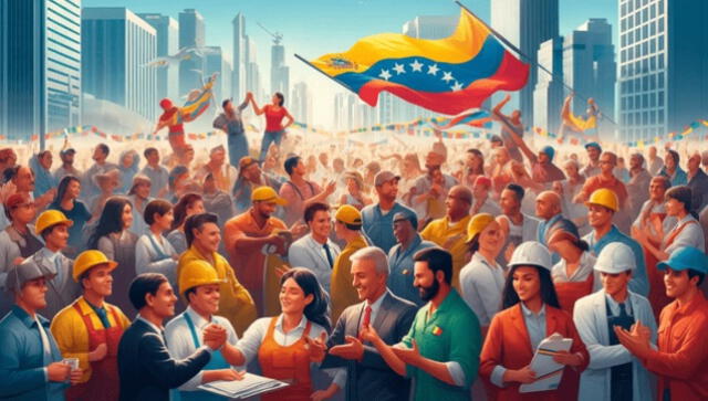 Envía las mejores imágenes por el Día del Trabajador. Foto: IA   